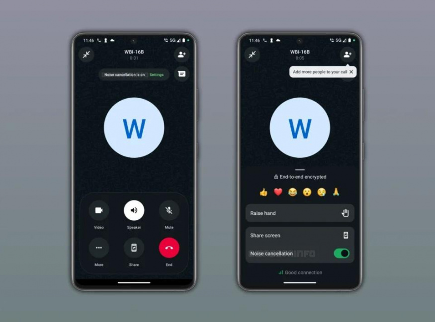 WhatsApp Meta testuje funkci potlačení hluku při hovorech