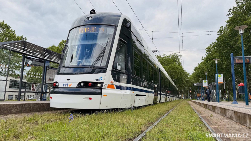 Tramvaj a depo Škoda Group v německém Mannheimu na akci Autonomy Day Mannheim Tramvaj a depo Škoda Group v německém Mannheimu na akci Autonomy Day Mannheim