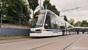 Tramvaj a depo Škoda Group v německém Mannheimu na akci Autonomy Day Mannheim Tramvaj a depo Škoda Group v německém Mannheimu na akci Autonomy Day Mannheim