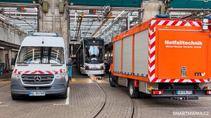 Tramvaj a depo Škoda Group v německém Mannheimu na akci Autonomy Day Mannheim Tramvaj a depo Škoda Group v německém Mannheimu na akci Autonomy Day Mannheim