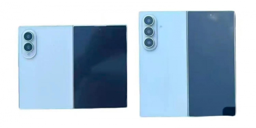 Makety Galaxy Z Fold 8 a Fold 8 Ultra na obrázku Makety Galaxy Z Fold 8 a Fold 8 Ultra na obrázku