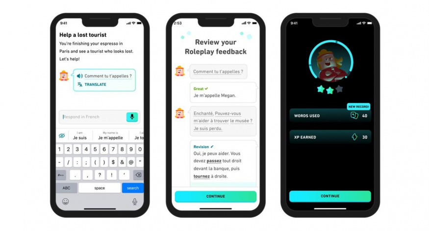 Duolingo Max Roleplay v jazykovém cvičení