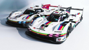 Závodní Porsche v barvách technologického giganta Apple