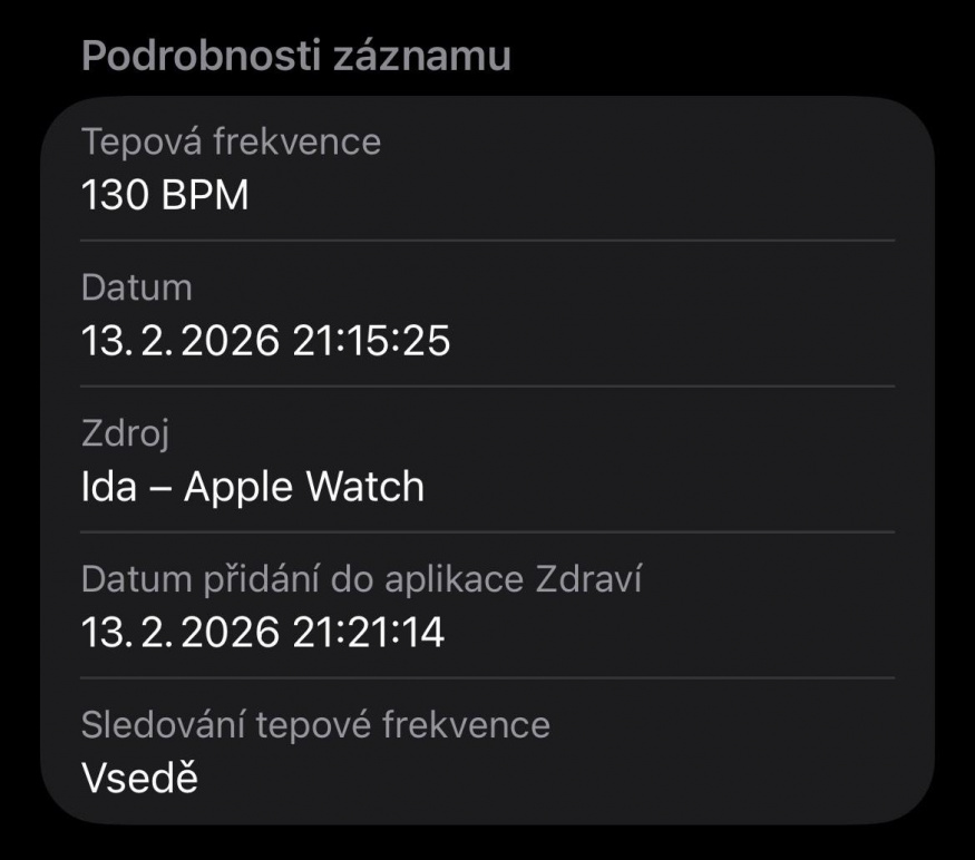 Na závažný zdravotní problém poukazoval i „klidový“ tep 130 úderů za minutu
