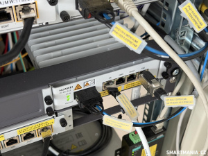 Detail telekomunikační technologie Huawei používané pro správu a distribuci datového provozu