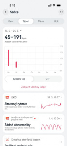 Aplikace Huawei Zdraví