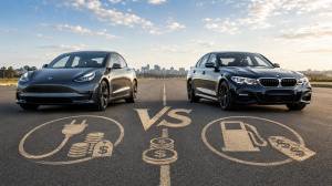 Tesla a BMW 3