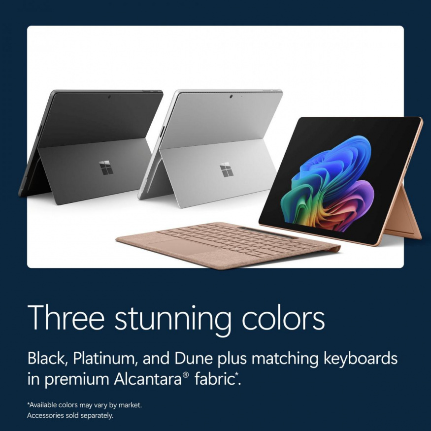 Surface Pro 13 na tiskovém snímku Surface Pro 13 na tiskovém snímku