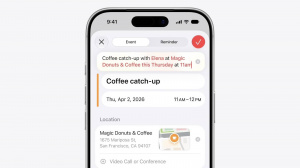 Apple Intelligence v rámci aplikace Kalendář v mobilním operačním systému iOS 27