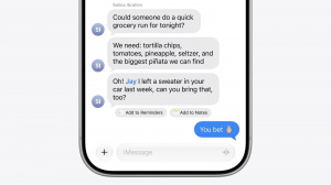 Apple Intelligence v rámci aplikace Zprávy v mobilním operačním systému iOS 27