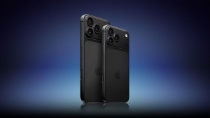 Chytrý telefon iPhone 17 Pro v černé barvě