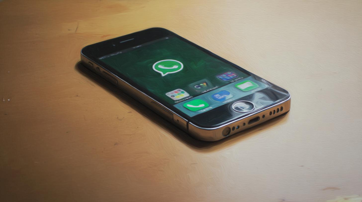 Starý iPhone s aplikací WhatsApp (ilustrační obrázek)