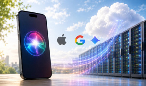 Siri AI na iPhonu s napojením na Apple, Google a cloudové servery