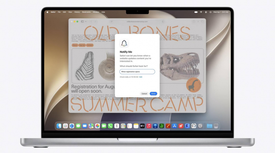 Siri AI v aplikaci Safari