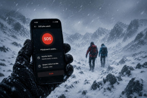 Nouzové spojení přes satelit ve smartphonu mimo mobilní signál