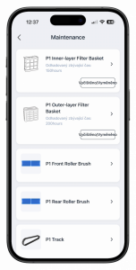 Screenshot z aplikace Ecovacs Home Screenshot z aplikace Ecovacs Home