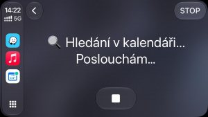 Screenshot z aplikace My Calendar (CarPlay) Screenshot z aplikace My Calendar (CarPlay)