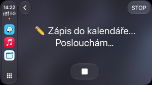 Screenshot z aplikace My Calendar (CarPlay) Screenshot z aplikace My Calendar (CarPlay)