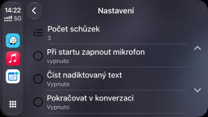 Screenshot z aplikace My Calendar (CarPlay) Screenshot z aplikace My Calendar (CarPlay)