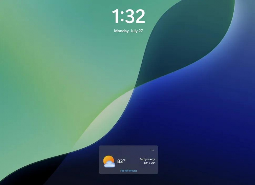 Widget Počasí na zamykací obrazovce Widget Počasí na zamykací obrazovce