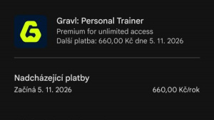Detail předplatného Gravl s cenou 660 Kč ročně