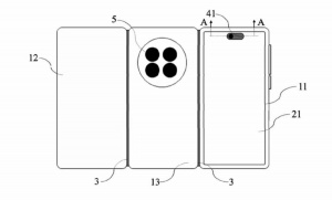 Patent zobrazující ohebný smartphone Huawei Mate XT2 Patent zobrazující ohebný smartphone Huawei Mate XT2