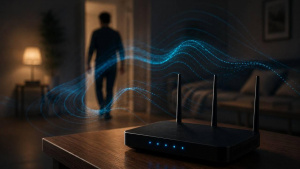 Wi-Fi router v bytě sleduje pohyb člověka pomocí rádiových vln