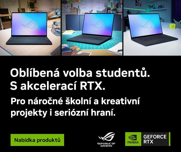 Oblíbená volba studentů – notebooky s RTX akcelerací! Oblíbená volba studentů – notebooky s RTX akcelerací!