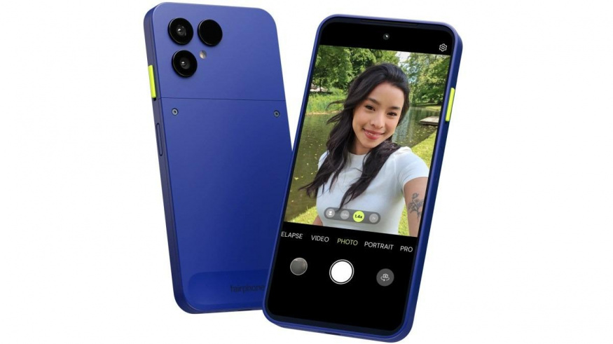 Fairphone 6+ v nové modré barvě Fairphone 6+ v nové modré barvě