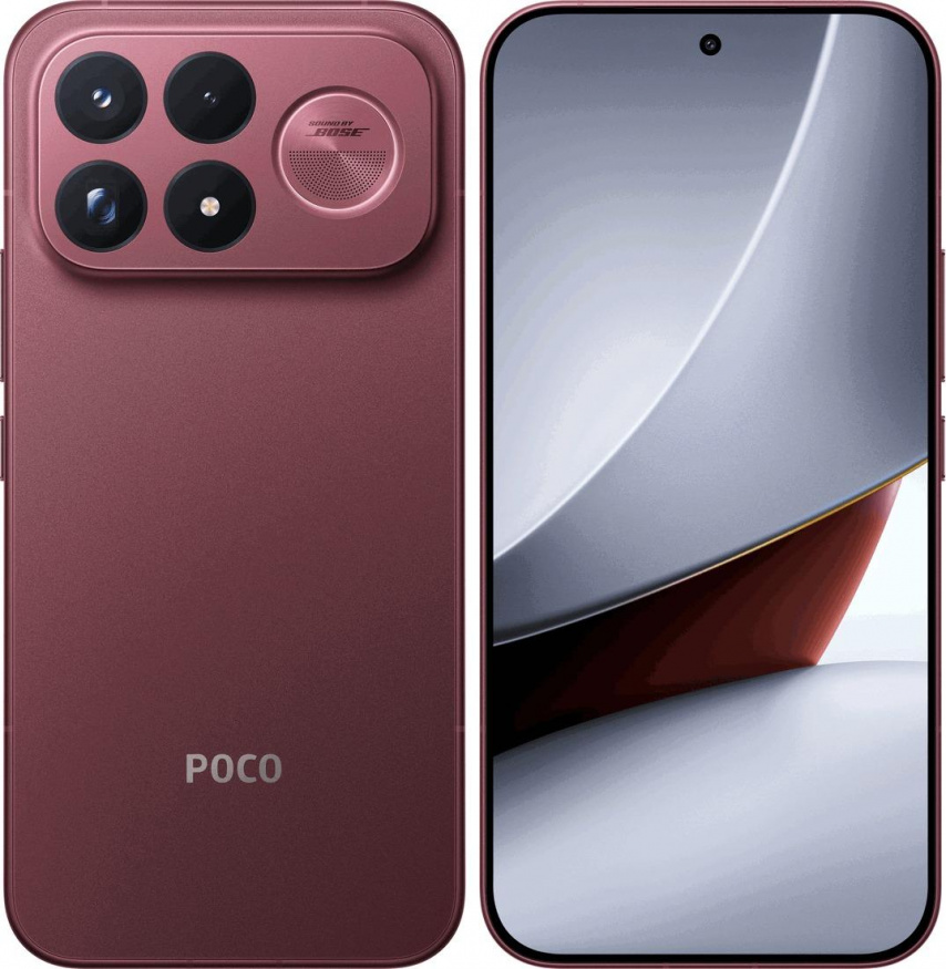 Poco F9 Ultra v červené barvě Poco F9 Ultra v červené barvě