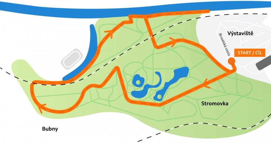 Xiaomi POP Run 2026: mapa závodu Xiaomi POP Run 2026: mapa závodu