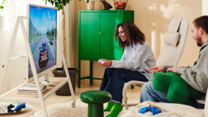 Celý obývák ve stylu Xbox a Ikea