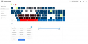 Custom podsvícení umožňuje jen statický svit Custom podsvícení umožňuje jen statický svit