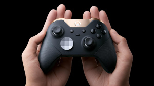 Herní ovladač Xbox Elite 3 v rukou uživatele (ilustrační obrázek)
