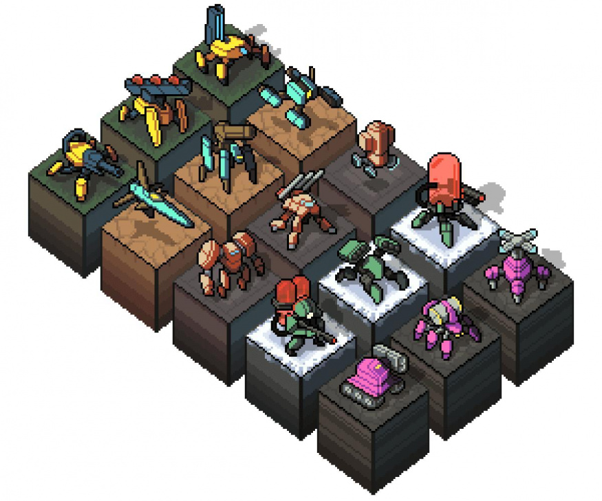 Mechové jednotky v Into the Breach Přehled mechových jednotek z Into the Breach