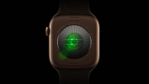 Detail senzoru hodinek Apple Watch Series 12 Detail senzoru hodinek Apple Watch Series 12