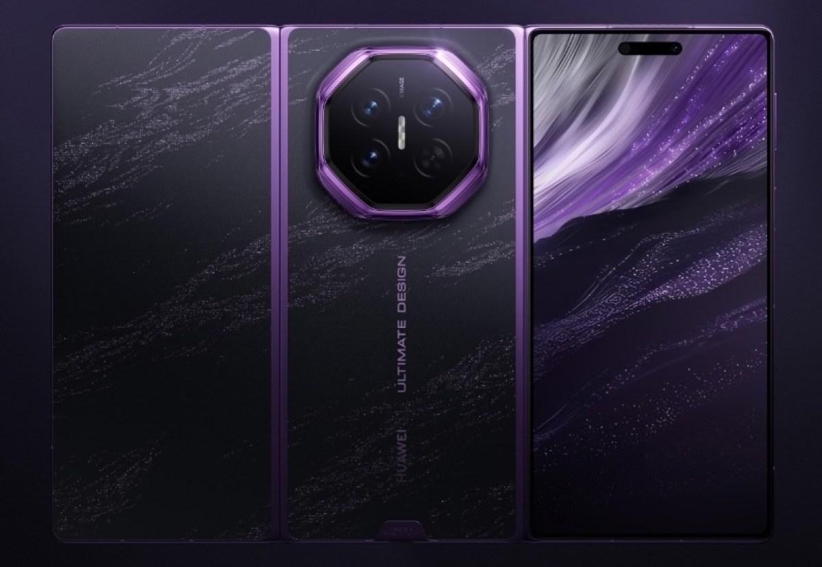 Huawei Mate Xt2 Ultimate Design na tiskovém snímku