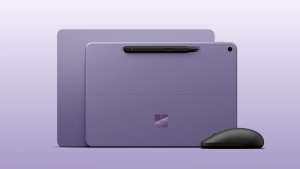 Microsoft Surface Pro 12 a Surface Laptop 13 ve fialové barvě