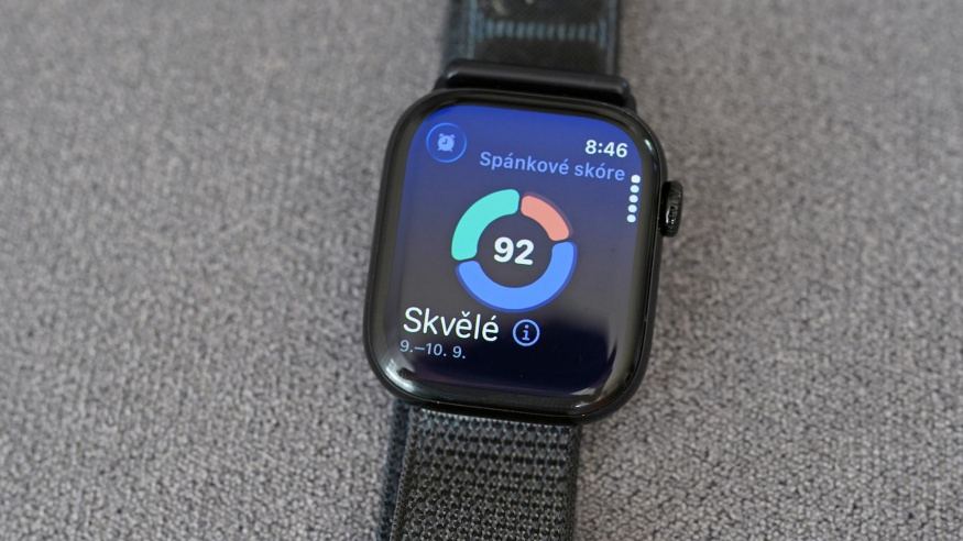 Spánkové skóre dorazilo i na starší Apple Watch Apple Watch zobrazují spánkové skóre 92 s hodnocením Skvělé