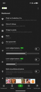 Aplikace OneBattery Aplikace OneBattery