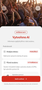 Ukázka aplikace Vodafone Verify Ukázka aplikace Vodafone Verify