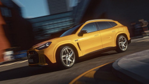 Detailní pohled na elektromobil Mercedes-Benz AMG GT SUV