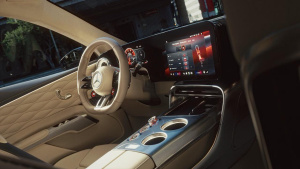 Detailní pohled na elektromobil Mercedes-Benz AMG GT SUV Detailní pohled na elektromobil Mercedes-Benz AMG GT SUV
