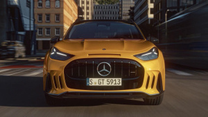 Detailní pohled na elektromobil Mercedes-Benz AMG GT SUV Detailní pohled na elektromobil Mercedes-Benz AMG GT SUV