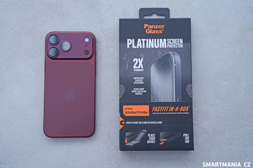 Sklíčko PanzerGlass Platinum pro iPhone 18 Pro Max Sklíčko PanzerGlass Platinum pro iPhone 18 Pro Max