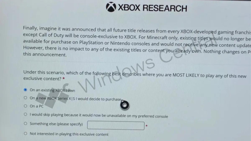 Xbox průzkum Xbox průzkum