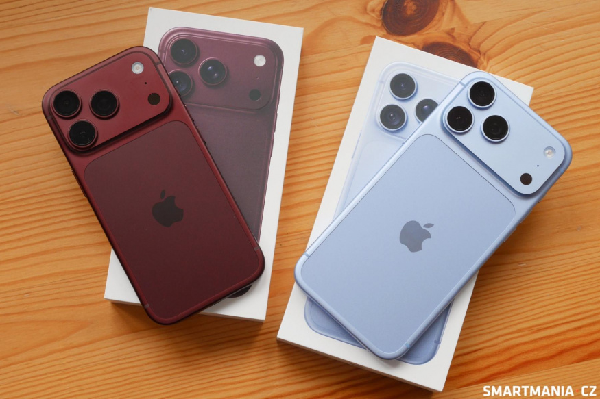 iPhone 18 Pro v modrém a burgundy provedení iPhone 18 Pro v modrém a burgundy provedení