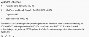 Závěr Gemini s cenou 9 000 Kč a tvrzením o stoprocentním optimu Závěr Gemini s cenou 9 000 Kč a tvrzením o stoprocentním optimu