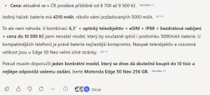 Copilot uvádí kapacitu 4 310 mAh místo požadovaných 5 000 Copilot uvádí kapacitu 4 310 mAh místo požadovaných 5 000