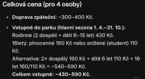 Správná alternativa a rozporný souhrn vstupného do Průhonic Správná alternativa a rozporný souhrn vstupného do Průhonic